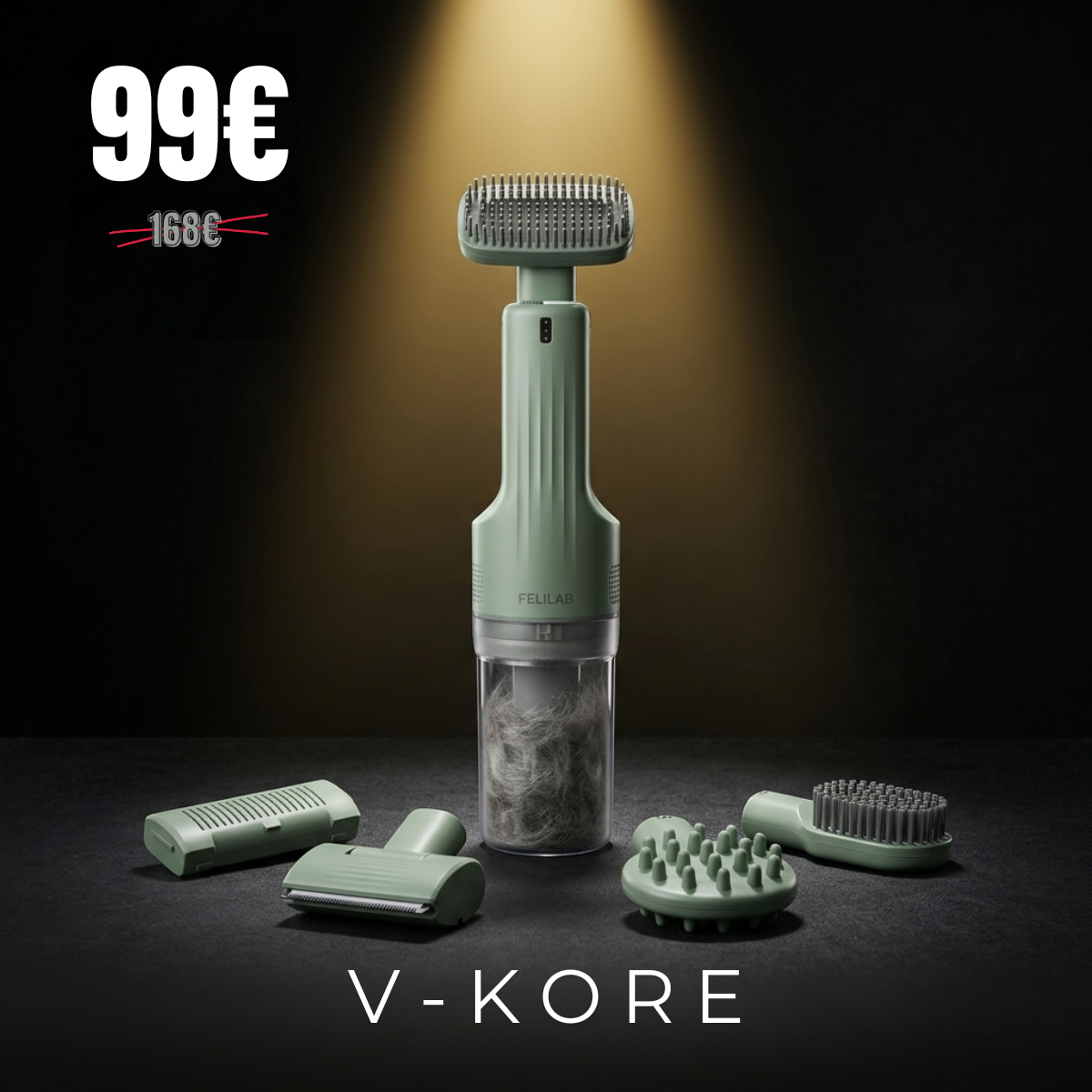 Pack Bien-Être Felilab™ : V-Kore + Collier + Laisse LED