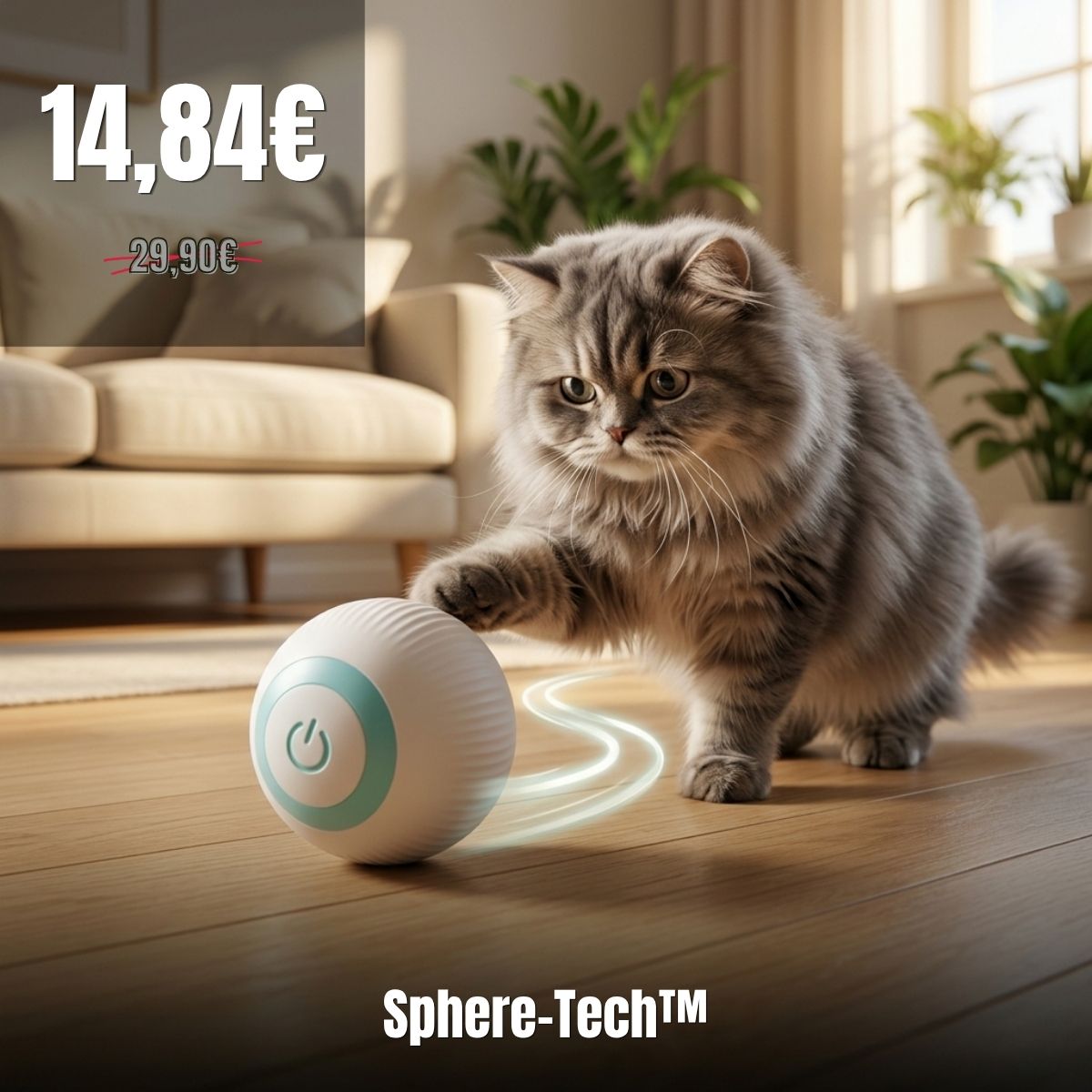 🧬 Sphere-Tech™ — La Balle qui Roule Toute Seule pour ton Chat