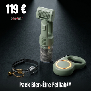 Pack Bien-Être Felilab™ : V-Kore + Collier + Laisse LED